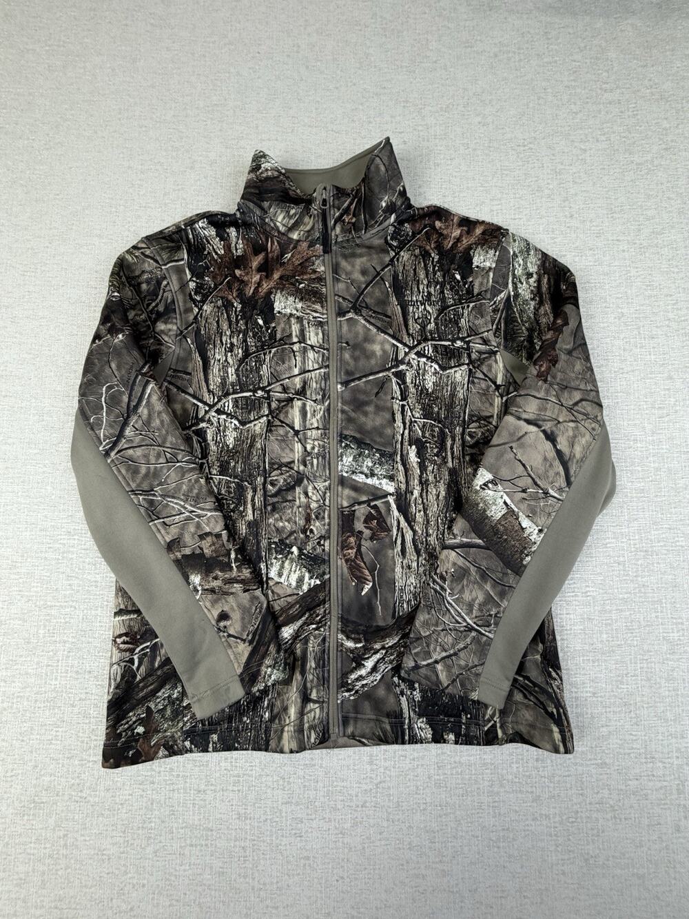 Huntworth Men’s Large Hidd’n Camo Softshell Hunting Jacket Fleece Lined